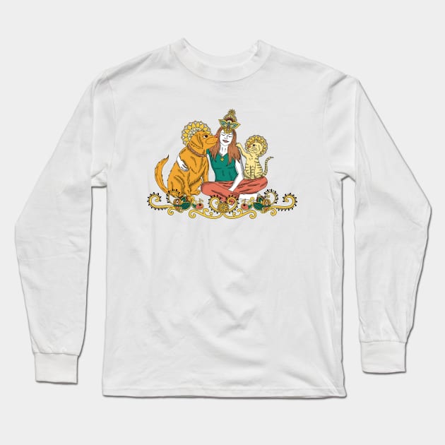 Caress of life Long Sleeve T-Shirt by magiareal